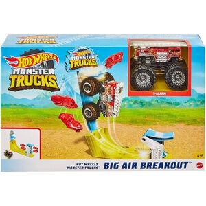 Hot Wheels Monster Trucks Big Air Breakout Play Set with 5 Alarm 1:64 Scale